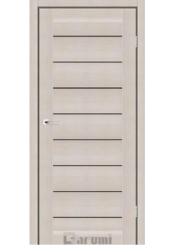 Двері Darumi Doors Leona дуб мембау Чорне скло