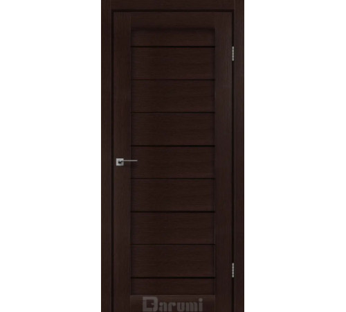 Міжкімнатні Двері Darumi Doors Leona дуб честнат Чорне скло Ламінатин