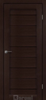 Двері Darumi Doors Leona дуб честнат Чорне скло