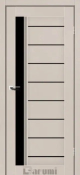 Двері Darumi Doors Bordo димчастий краст Чорне скло