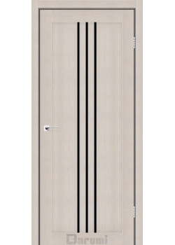 Двері Darumi Doors Christi дуб мембау Чорне скло