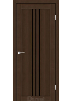 Двері Darumi Doors Christi дуб честнат Чорне скло