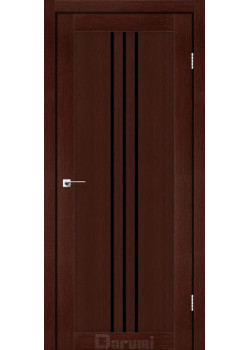 Двері Darumi Doors Christi венге панга Чорне скло