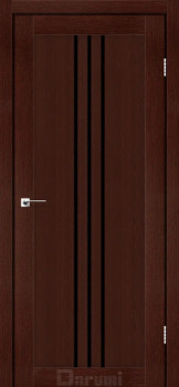 Двері Darumi Doors Christi венге панга Чорне скло