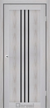 Двері Darumi Doors Christi сіра модрина Чорне скло