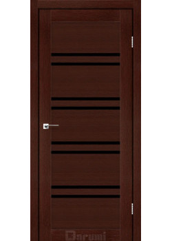 Двері Darumi Doors Mary венге панга Чорне скло