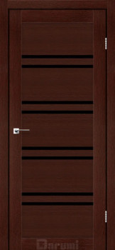 Двері Darumi Doors Mary венге панга Чорне скло