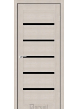 Двері Darumi Doors Tina дуб мембау Чорне скло