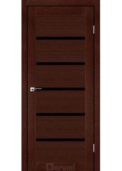 Двері Darumi Doors Tina венге панга Чорне скло