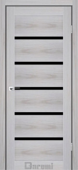 Двері Darumi Doors Tina сіра модрина Чорне скло