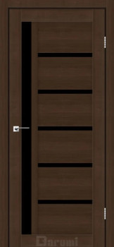Двері Darumi Doors Arny дуб честнат Чорне скло
