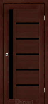 Двері Darumi Doors Arny венге панга Чорне скло