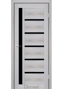 Двері Darumi Doors Arny сіра модрина Чорне скло