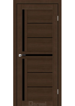Двері Darumi Doors Sabrina дуб честнат Чорне скло