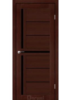 Двері Darumi Doors Sabrina венге панга Чорне скло