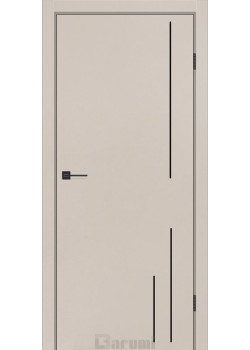 Двері Darumi Doors Plato Line PTL-06 димчастий краст молдинг і торці алюміній чорний