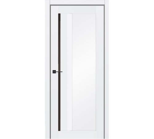 Межкомнатные Двери Darumi Doors Floriana-03 Черное стекло Ламинатин