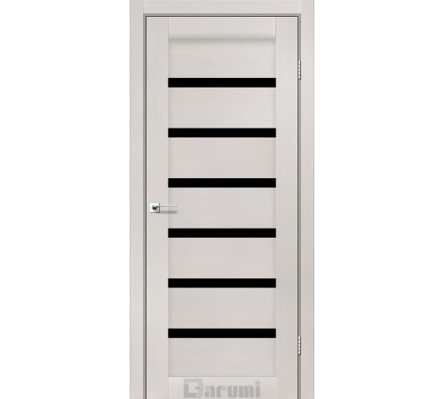 Межкомнатные Двери Darumi Doors Vela дуб ольс Черное стекло Ламинатин