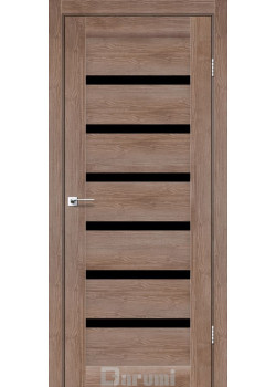 Двері Darumi Doors Vela горіх бургун Чорне скло