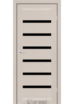 Двері Darumi Doors Vela димчастий краст Чорне скло