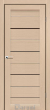 Двері Darumi Doors Leona дуб боровий Чорне скло