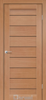 Двері Darumi Doors Leona дуб натуральний Чорне скло