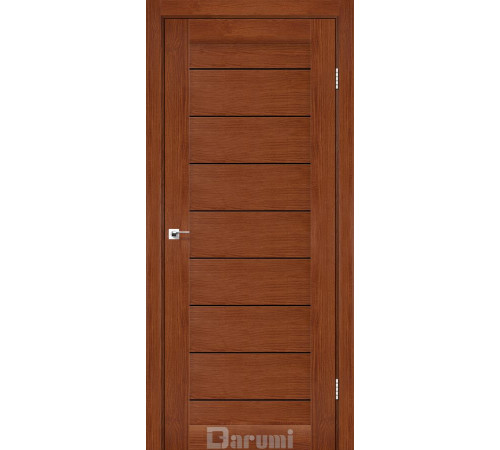 Міжкімнатні Двері Darumi Doors Leona горіх роял Чорне скло Ламінатин