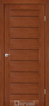 Двері Darumi Doors Leona горіх роял Чорне скло