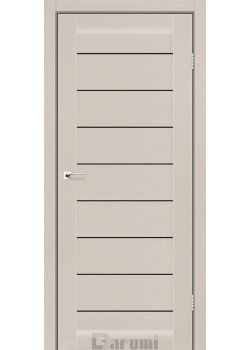 Двері Darumi Doors Leona димчастий краст Чорне скло