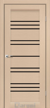 Двері Darumi Doors Versal дуб боровий Чорне скло