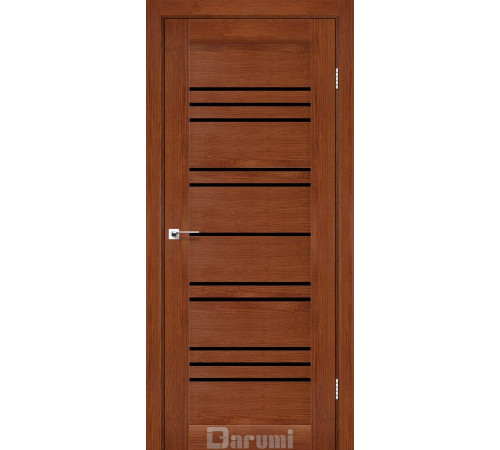 Межкомнатные Двери Darumi Doors Versal орех роял Черное стекло Ламинатин