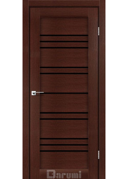Двері Darumi Doors Versal венге панга Чорне скло
