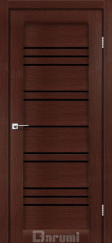 Двері Darumi Doors Versal венге панга Чорне скло