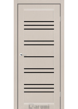 Двері Darumi Doors Versal димчастий краст Чорне скло