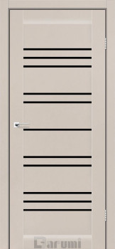 Двері Darumi Doors Versal димчастий краст Чорне скло