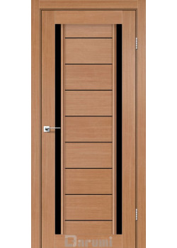 Двері Darumi Doors Madrid дуб натуральний Чорне скло