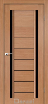 Двері Darumi Doors Madrid дуб натуральний Чорне скло