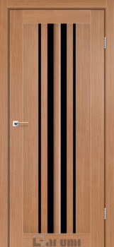Двері Darumi Doors Prime дуб натуральний Чорне скло