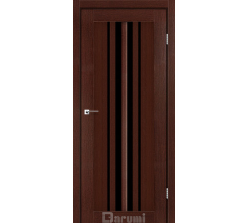 Межкомнатные Двери Darumi Doors Prime венге панга Черное стекло Ламинатин