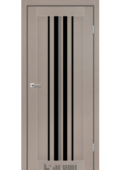 Двері Darumi Doors Prime сірий краст Чорне скло