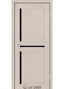Двері Darumi Doors Next димчастий краст Чорне скло
