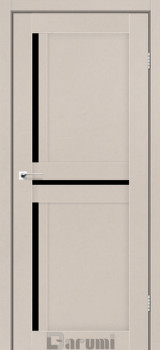 Двері Darumi Doors Next димчастий краст Чорне скло