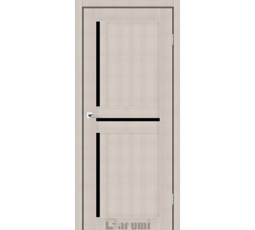 Міжкімнатні Двері Darumi Doors Next дуб мембау Чорне скло Ламінатин