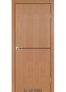 Двері Darumi Doors Plato Line PTL-03 дуб натуральний (декор з алюмінію чорного кольору)