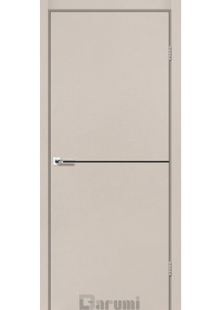 Двері Darumi Doors Plato Line PTL-03 димчастий краст (декор з алюмінію чорного кольору)