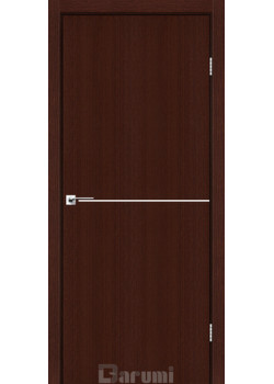 Двері Darumi Doors Plato Line PTL-03 венге панга (декор з алюмінію кольору нікель)