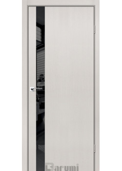 Двері Darumi Doors Plato Line PTL-04 дуб ольс Чорне скло