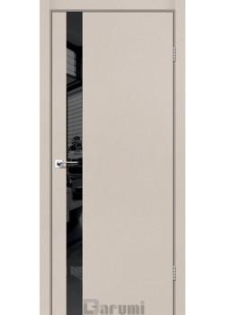Двері Darumi Doors Plato Line PTL-04 димчастий краст Чорне скло