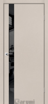 Двері Darumi Doors Plato Line PTL-04 димчастий краст Чорне скло