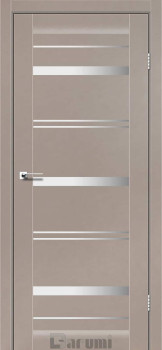 Двері Darumi Doors Darina сірий краст сатин білий